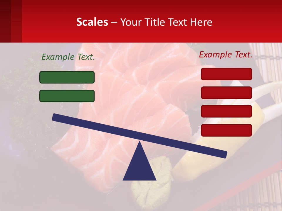 A Plate Of Fish And Vegetables On A Table PowerPoint Template