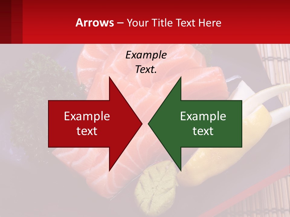 A Plate Of Fish And Vegetables On A Table PowerPoint Template