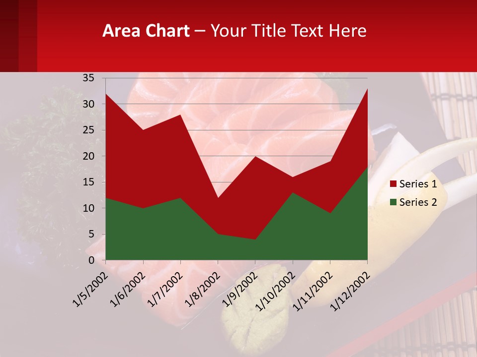A Plate Of Fish And Vegetables On A Table PowerPoint Template