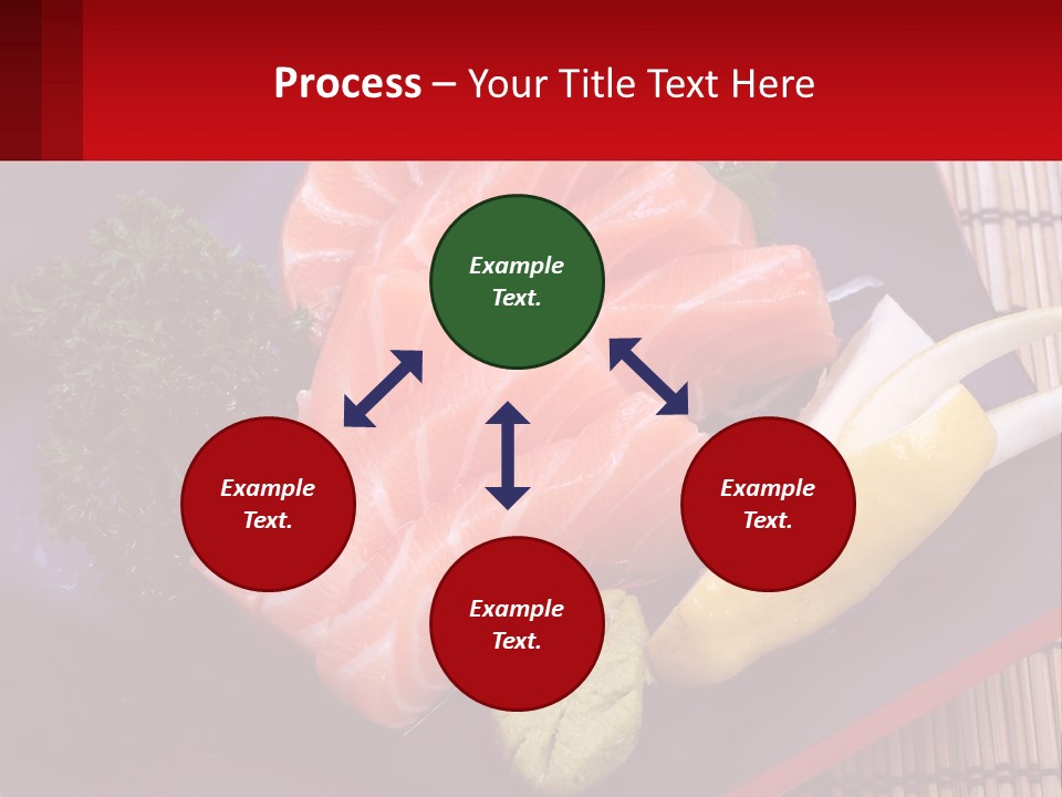 A Plate Of Fish And Vegetables On A Table PowerPoint Template