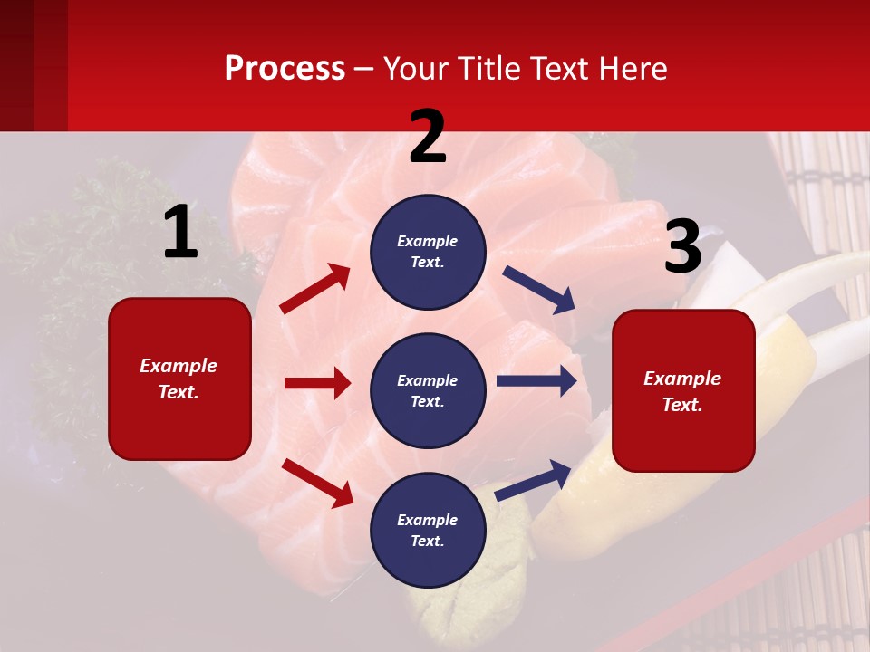 A Plate Of Fish And Vegetables On A Table PowerPoint Template