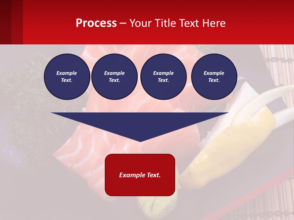 A Plate Of Fish And Vegetables On A Table PowerPoint Template