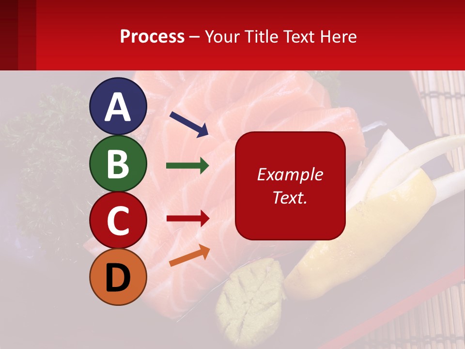 A Plate Of Fish And Vegetables On A Table PowerPoint Template