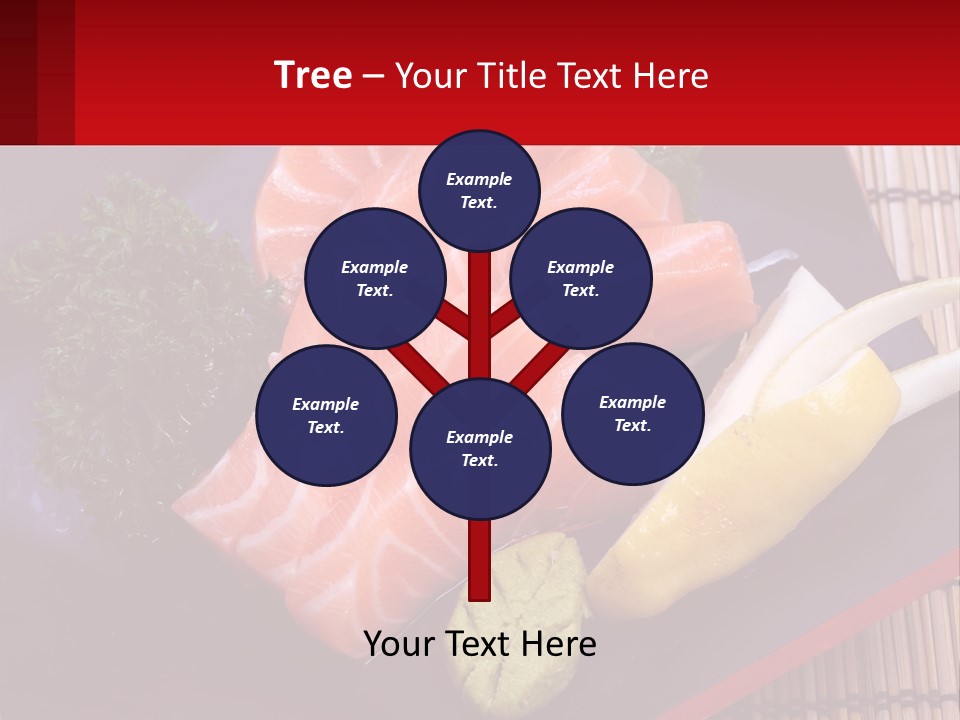 A Plate Of Fish And Vegetables On A Table PowerPoint Template