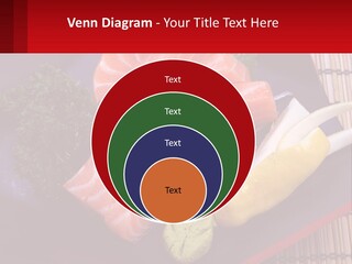 A Plate Of Fish And Vegetables On A Table PowerPoint Template
