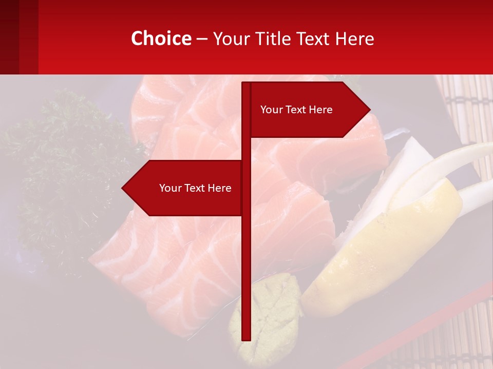 A Plate Of Fish And Vegetables On A Table PowerPoint Template