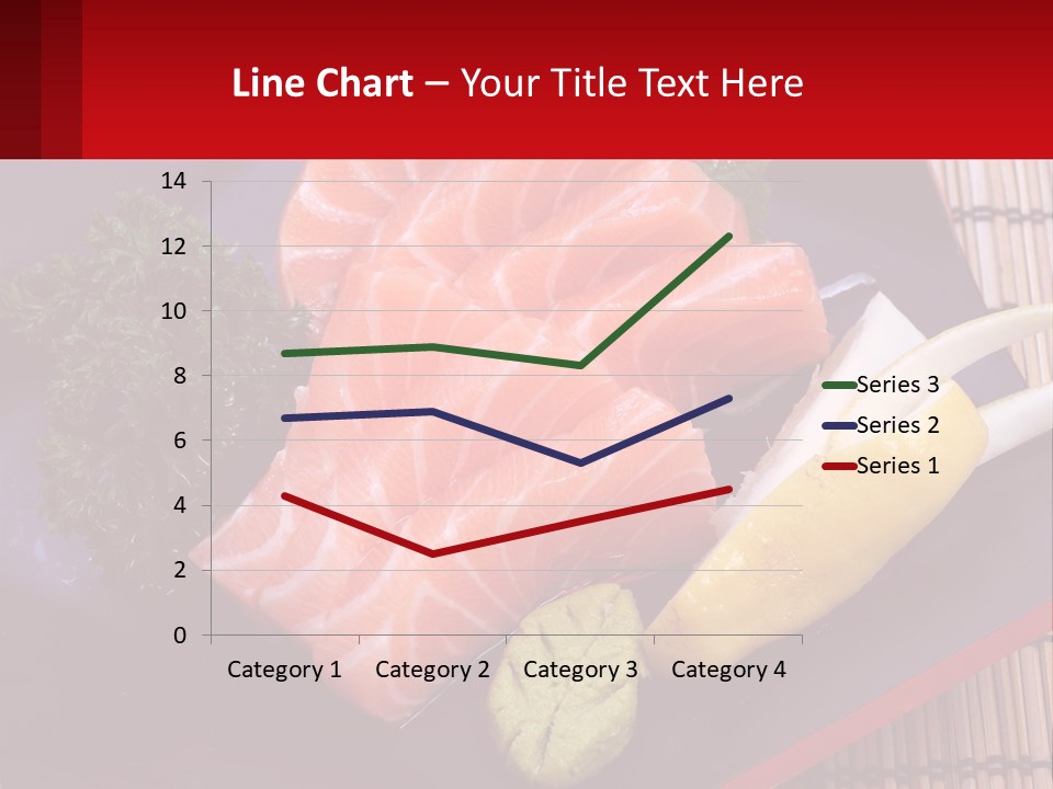 A Plate Of Fish And Vegetables On A Table PowerPoint Template