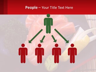 A Plate Of Fish And Vegetables On A Table PowerPoint Template