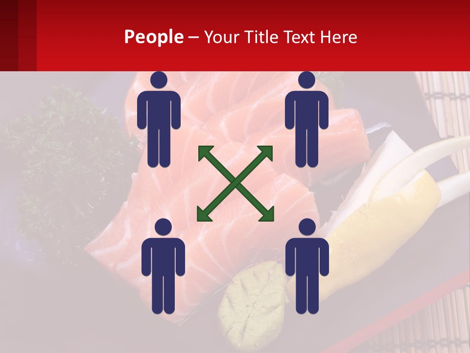 A Plate Of Fish And Vegetables On A Table PowerPoint Template