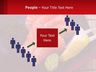 A Plate Of Fish And Vegetables On A Table PowerPoint Template