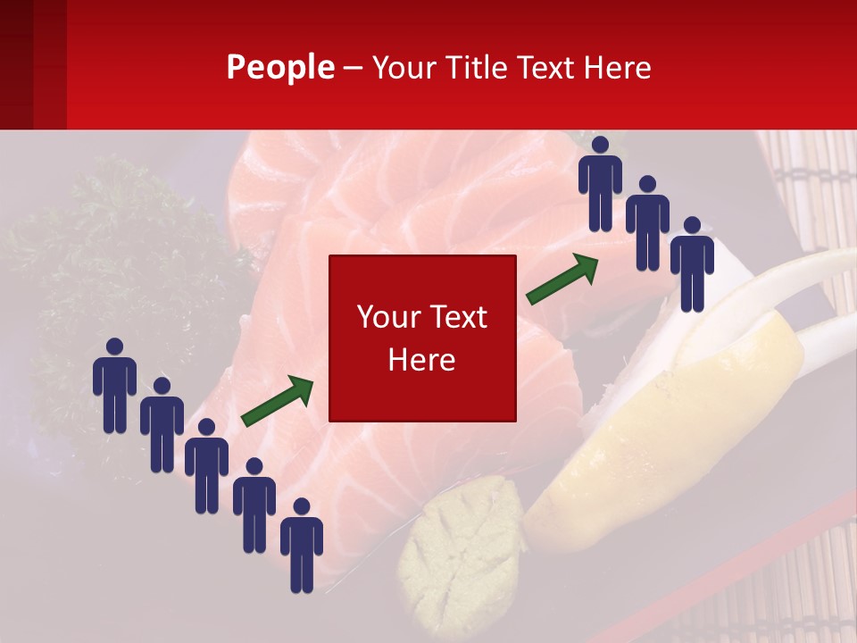 A Plate Of Fish And Vegetables On A Table PowerPoint Template