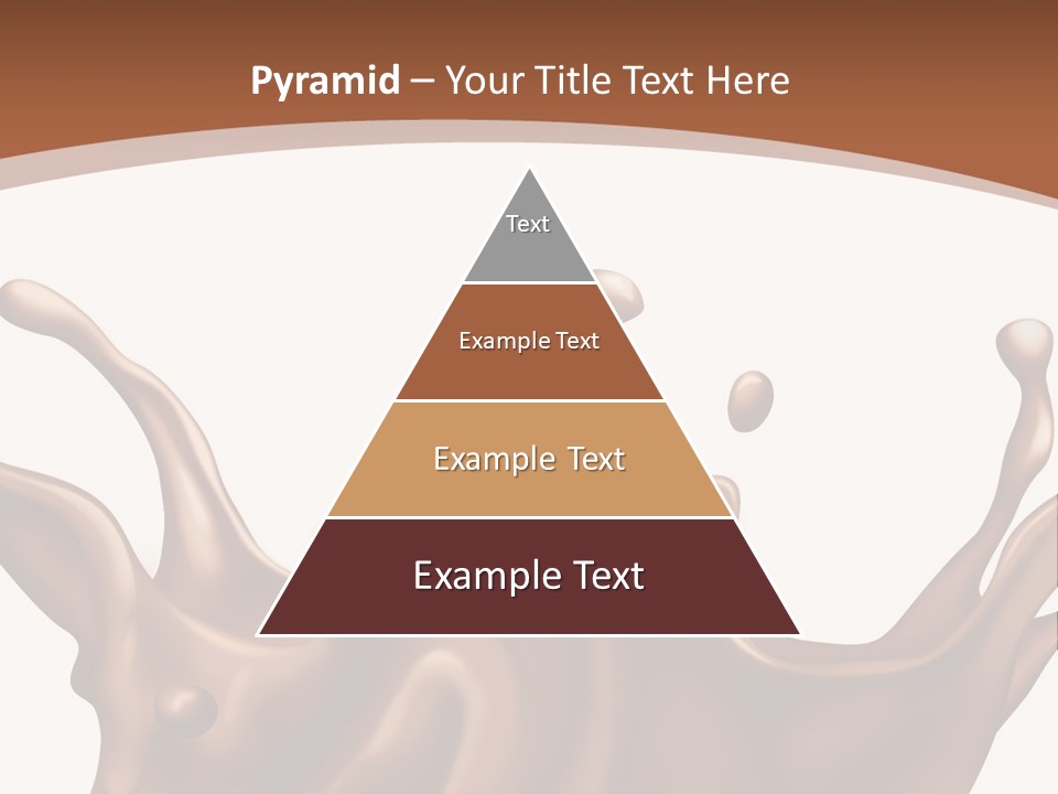 A Chocolate Splash On A White Background PowerPoint Template