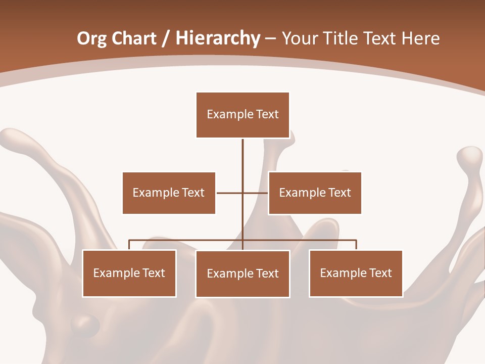 A Chocolate Splash On A White Background PowerPoint Template
