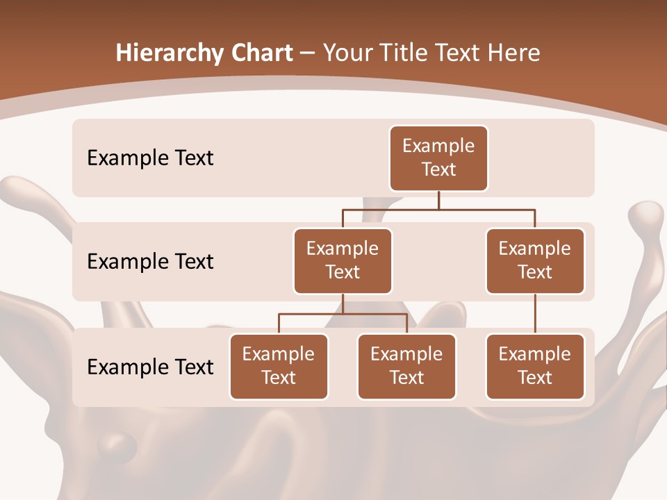 A Chocolate Splash On A White Background PowerPoint Template