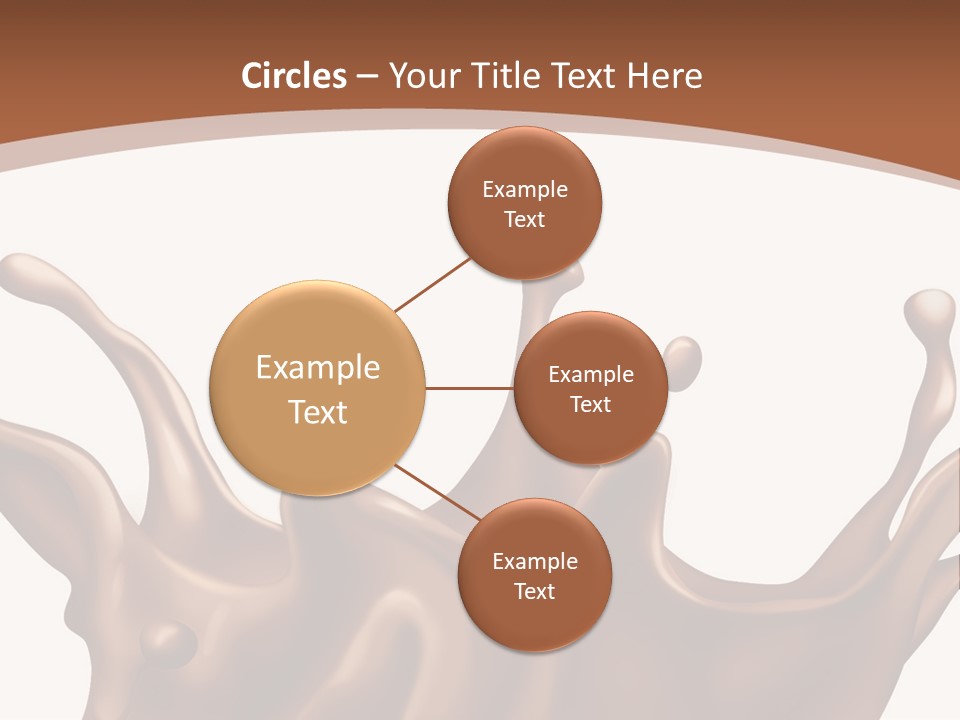 A Chocolate Splash On A White Background PowerPoint Template