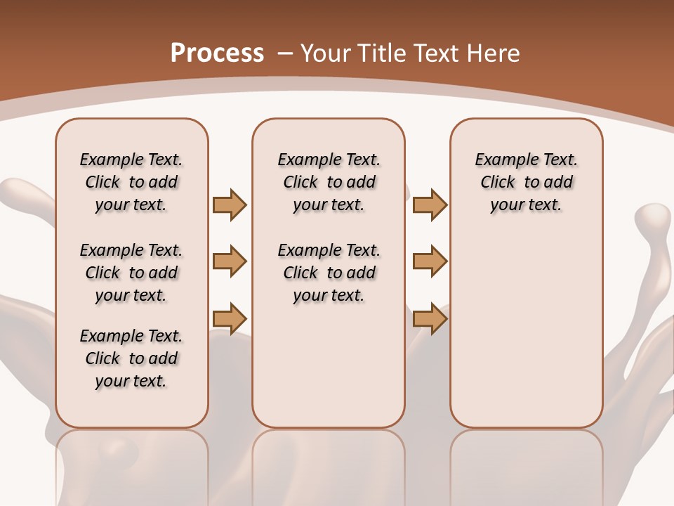 A Chocolate Splash On A White Background PowerPoint Template