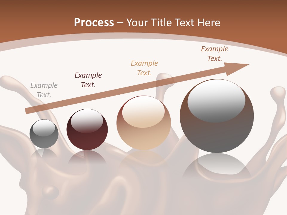 A Chocolate Splash On A White Background PowerPoint Template