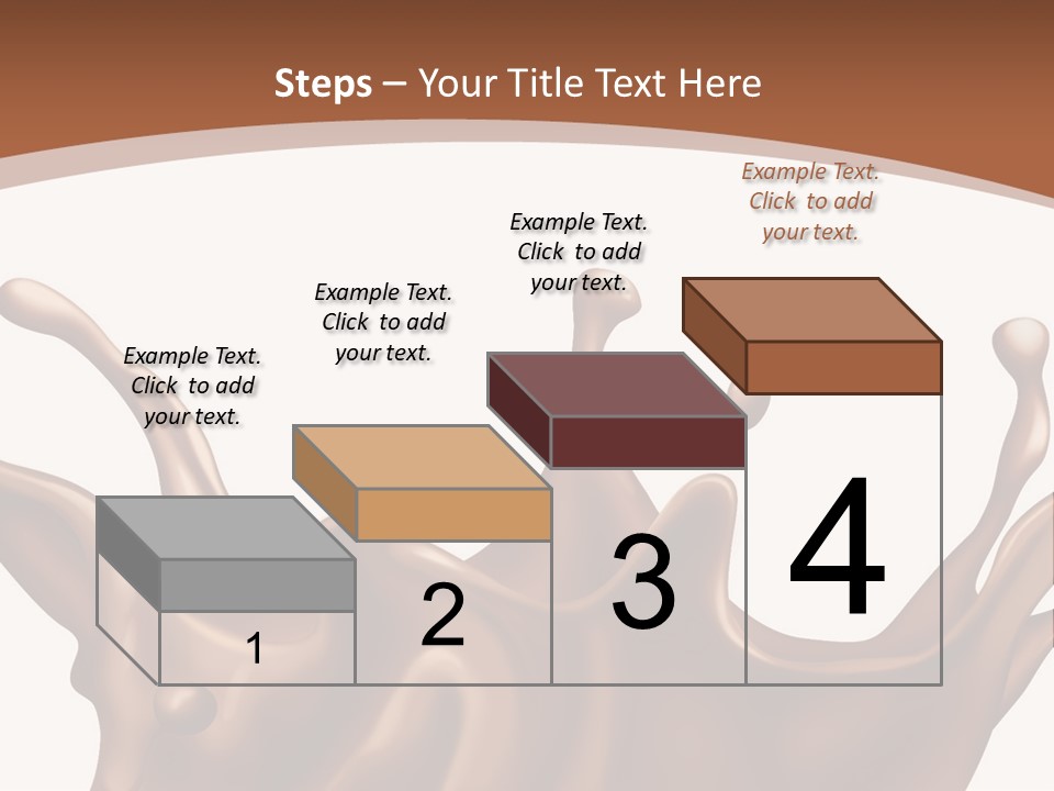 A Chocolate Splash On A White Background PowerPoint Template