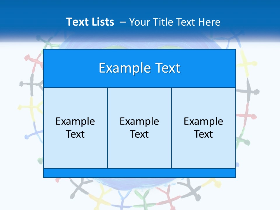 A Green Heart On A Blue Circle With People Around It PowerPoint Template