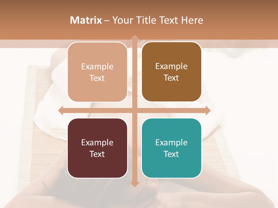 A Woman Laying On A Mat With A Towel On It PowerPoint Template