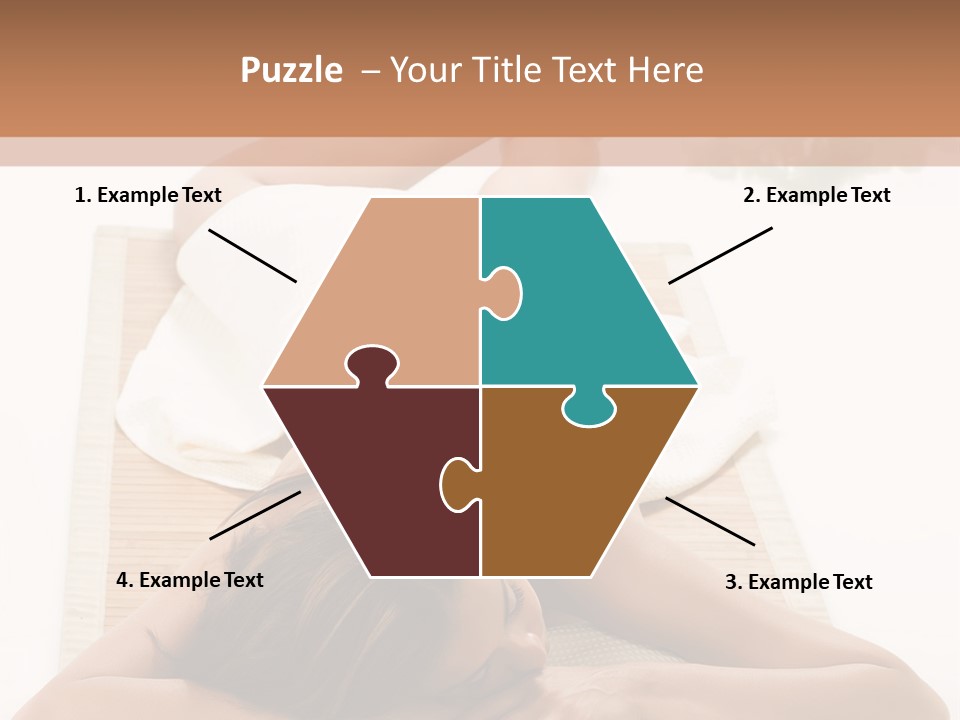 A Woman Laying On A Mat With A Towel On It PowerPoint Template