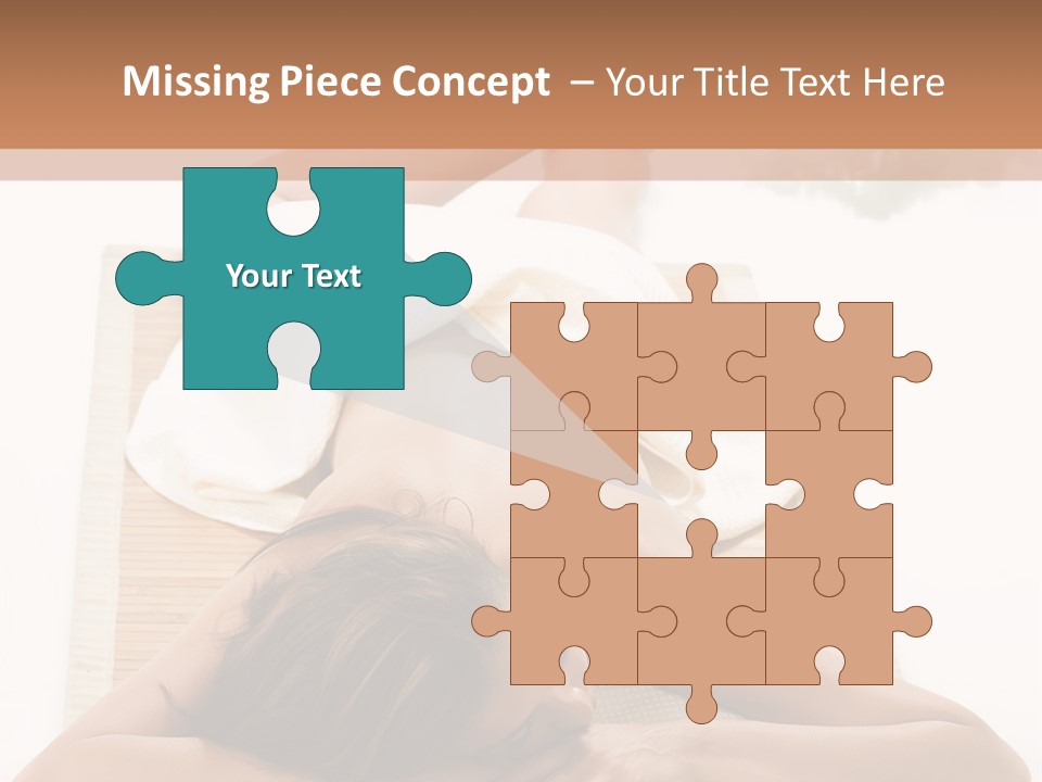 A Woman Laying On A Mat With A Towel On It PowerPoint Template