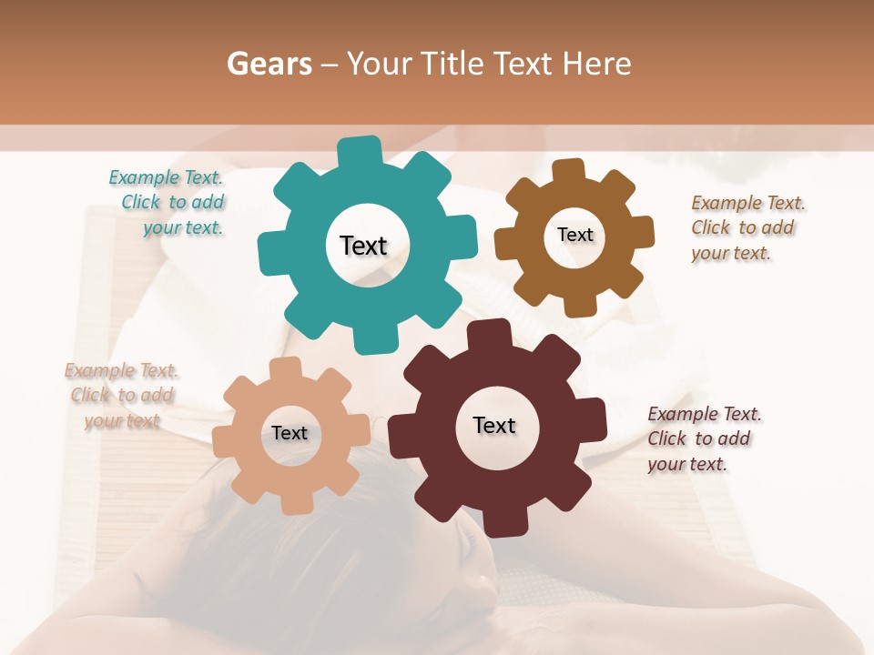 A Woman Laying On A Mat With A Towel On It PowerPoint Template