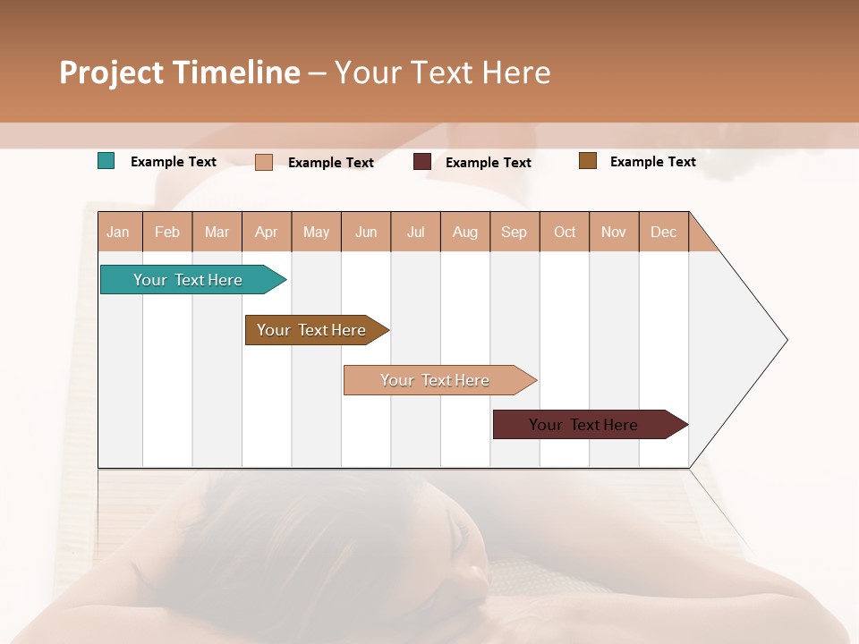 A Woman Laying On A Mat With A Towel On It PowerPoint Template