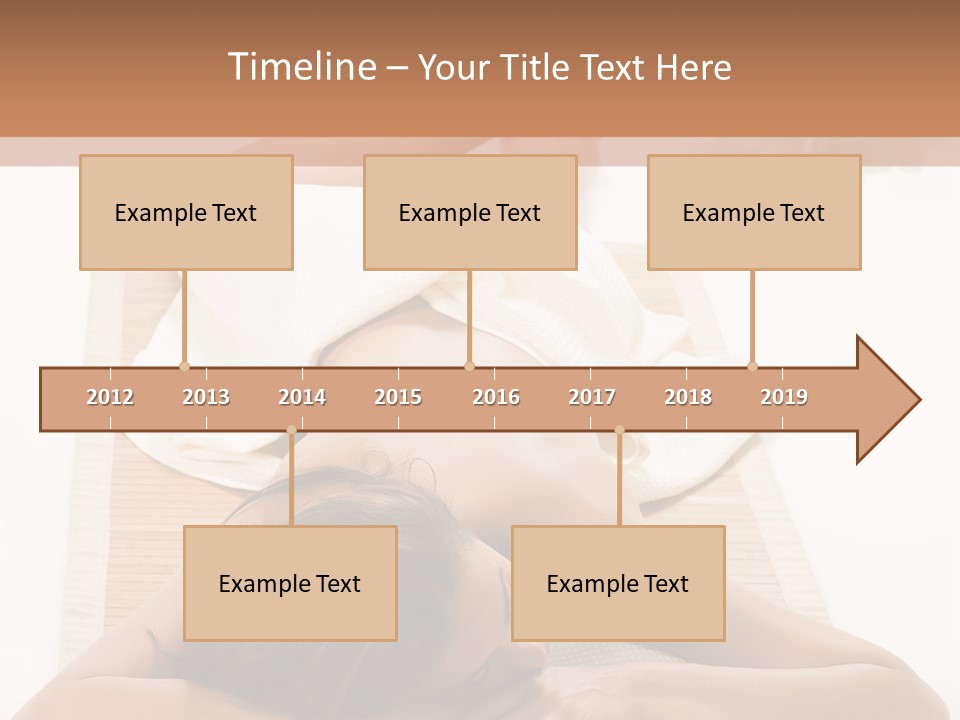 A Woman Laying On A Mat With A Towel On It PowerPoint Template