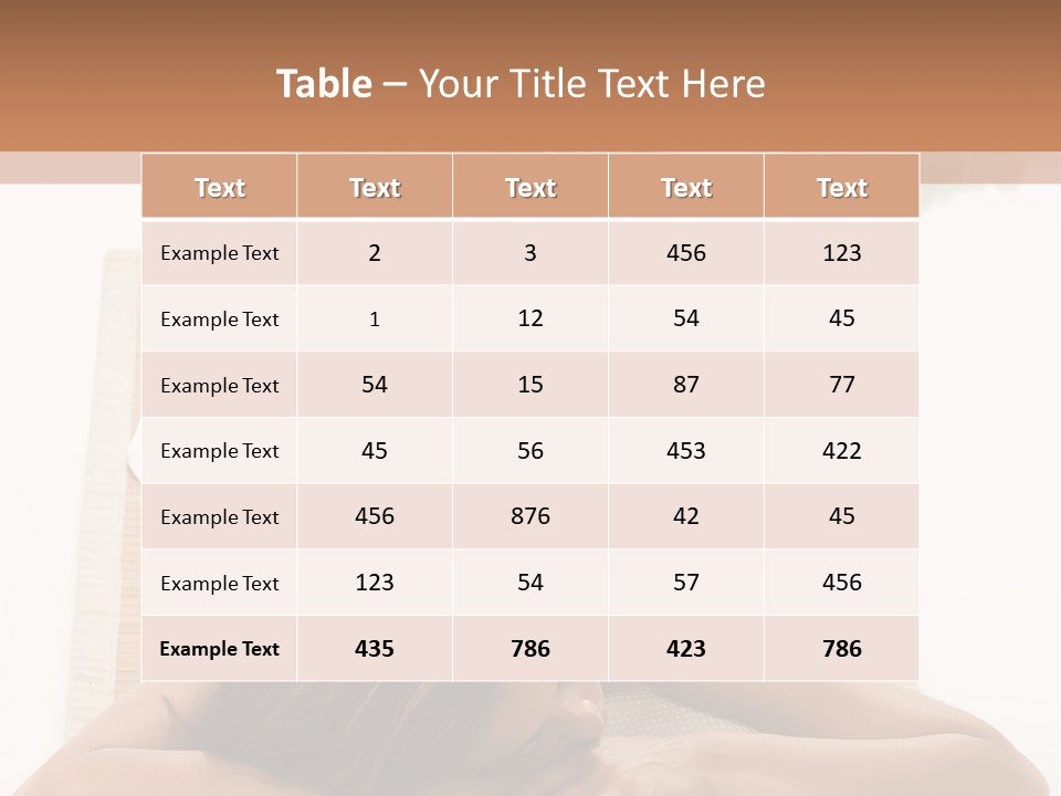 A Woman Laying On A Mat With A Towel On It PowerPoint Template