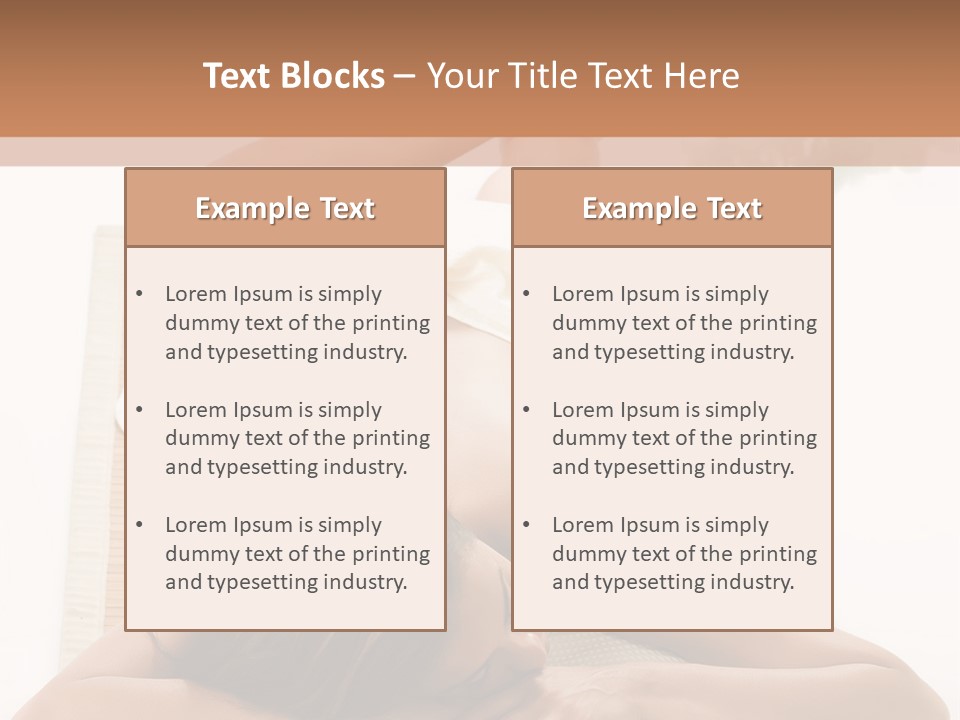 A Woman Laying On A Mat With A Towel On It PowerPoint Template