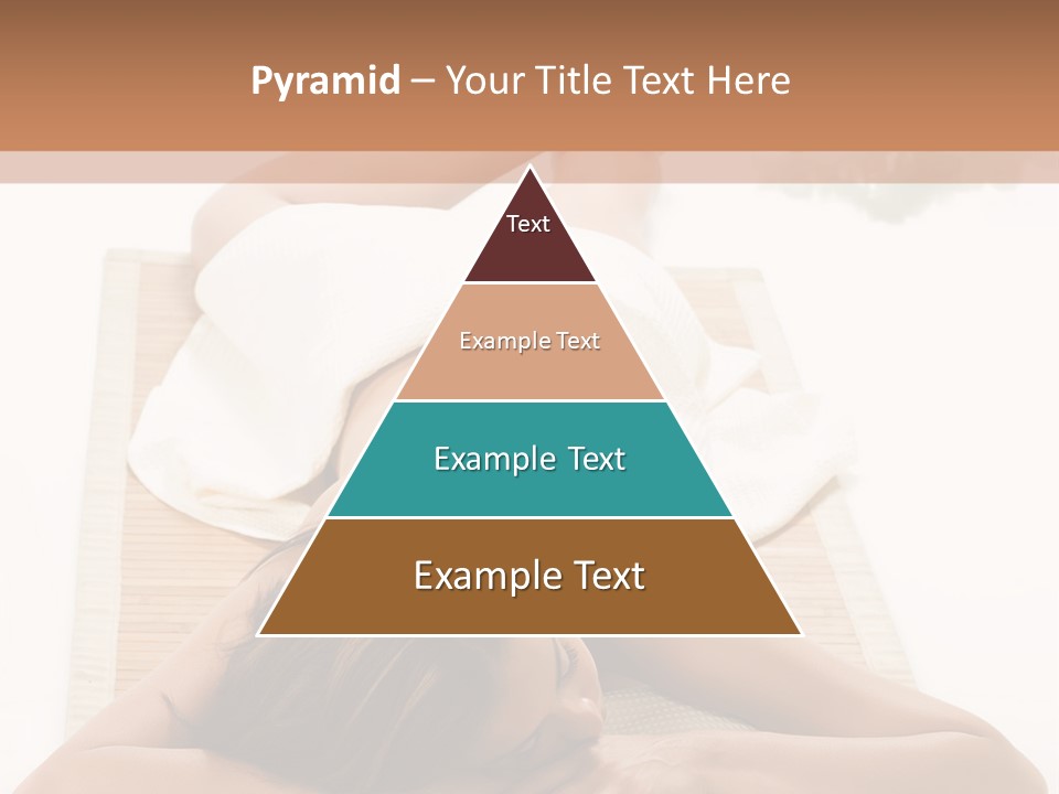 A Woman Laying On A Mat With A Towel On It PowerPoint Template