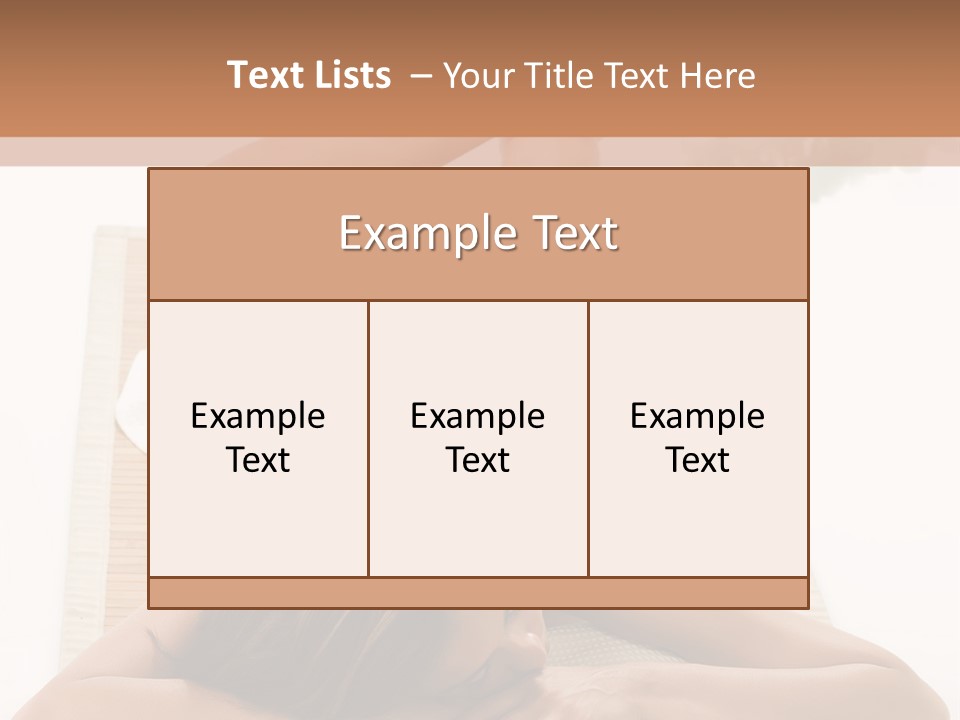 A Woman Laying On A Mat With A Towel On It PowerPoint Template