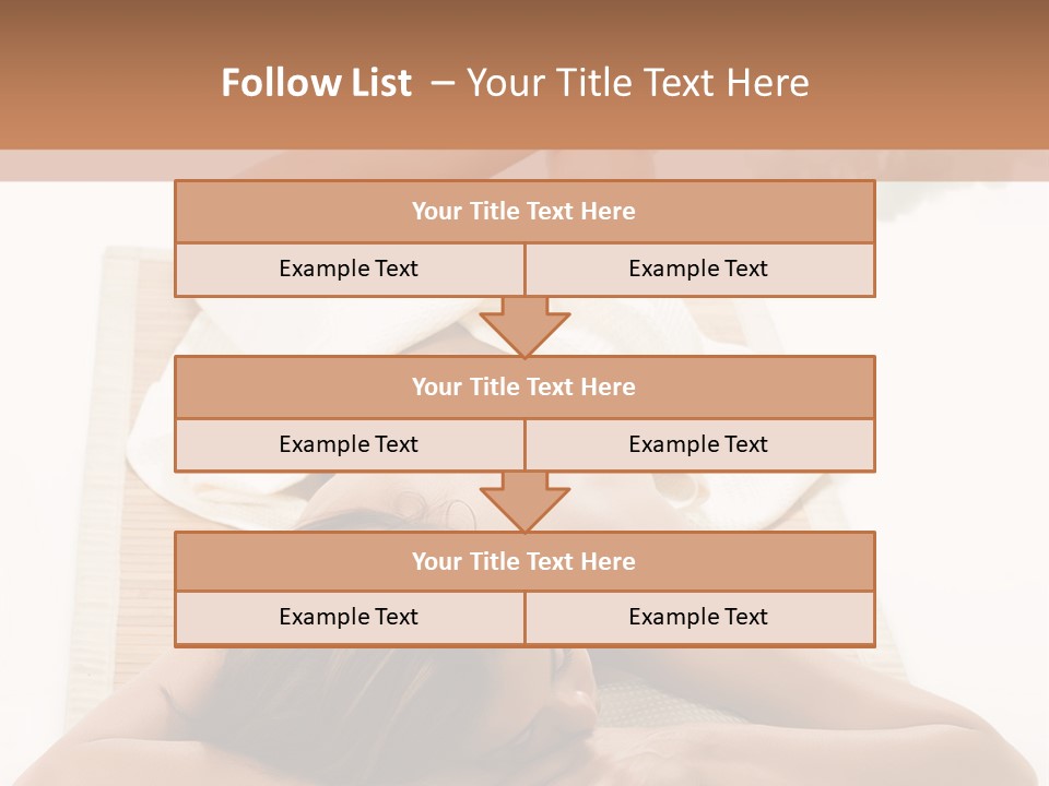A Woman Laying On A Mat With A Towel On It PowerPoint Template