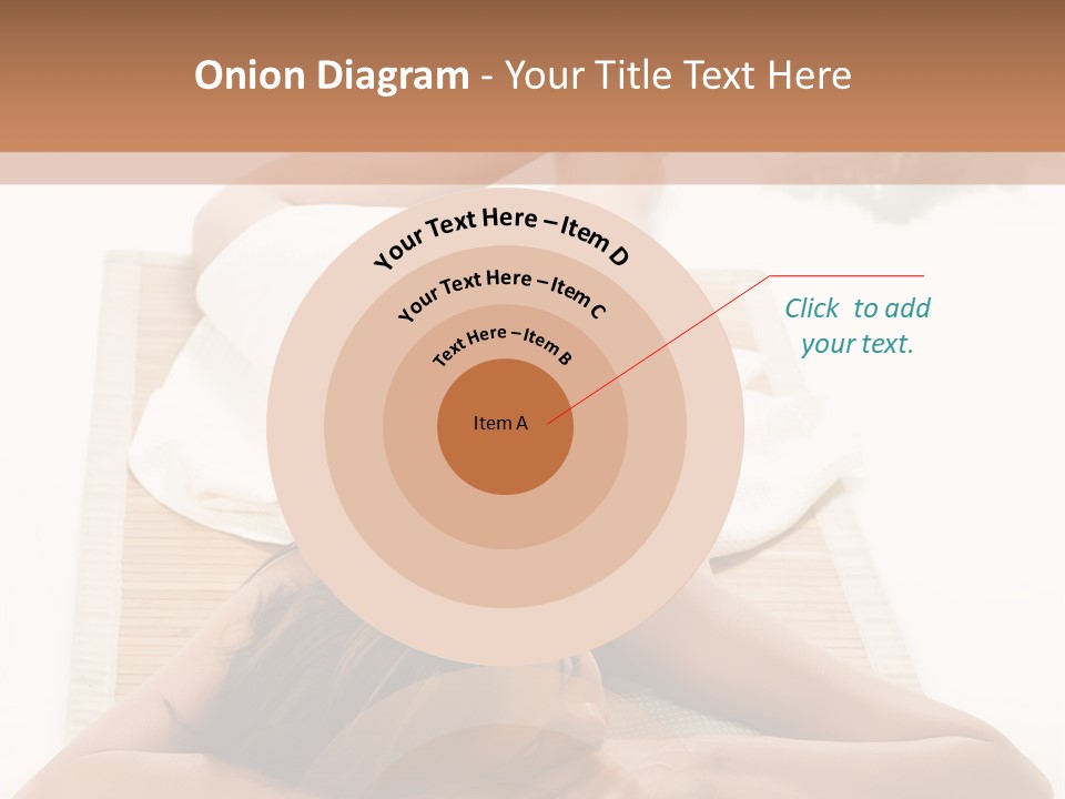 A Woman Laying On A Mat With A Towel On It PowerPoint Template