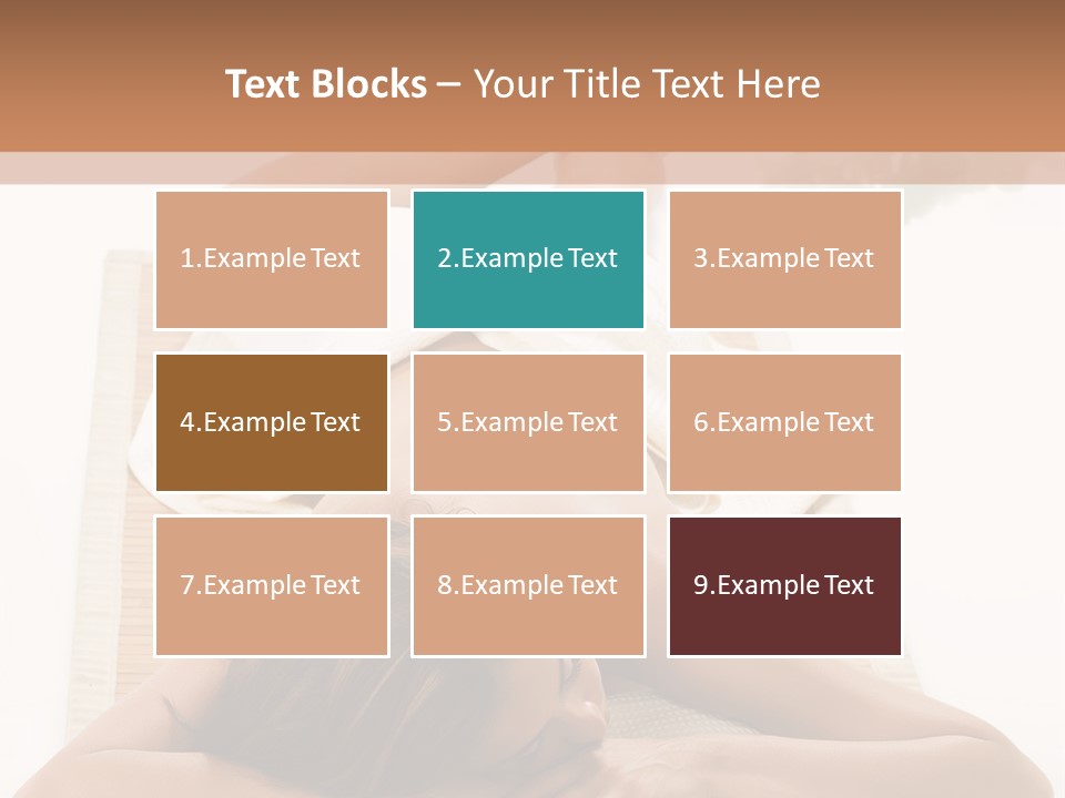 A Woman Laying On A Mat With A Towel On It PowerPoint Template