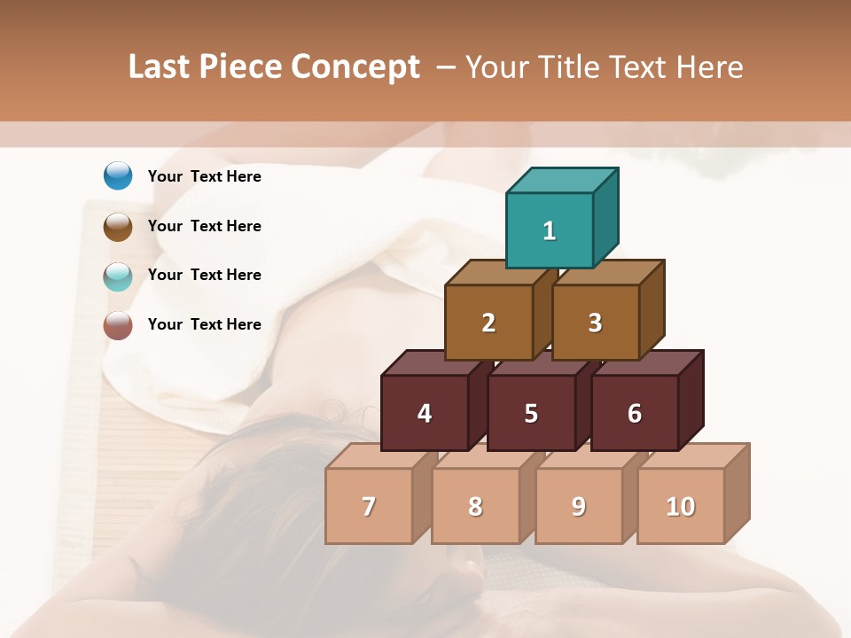 A Woman Laying On A Mat With A Towel On It PowerPoint Template