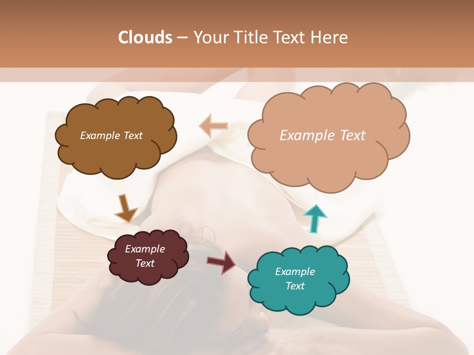 A Woman Laying On A Mat With A Towel On It PowerPoint Template