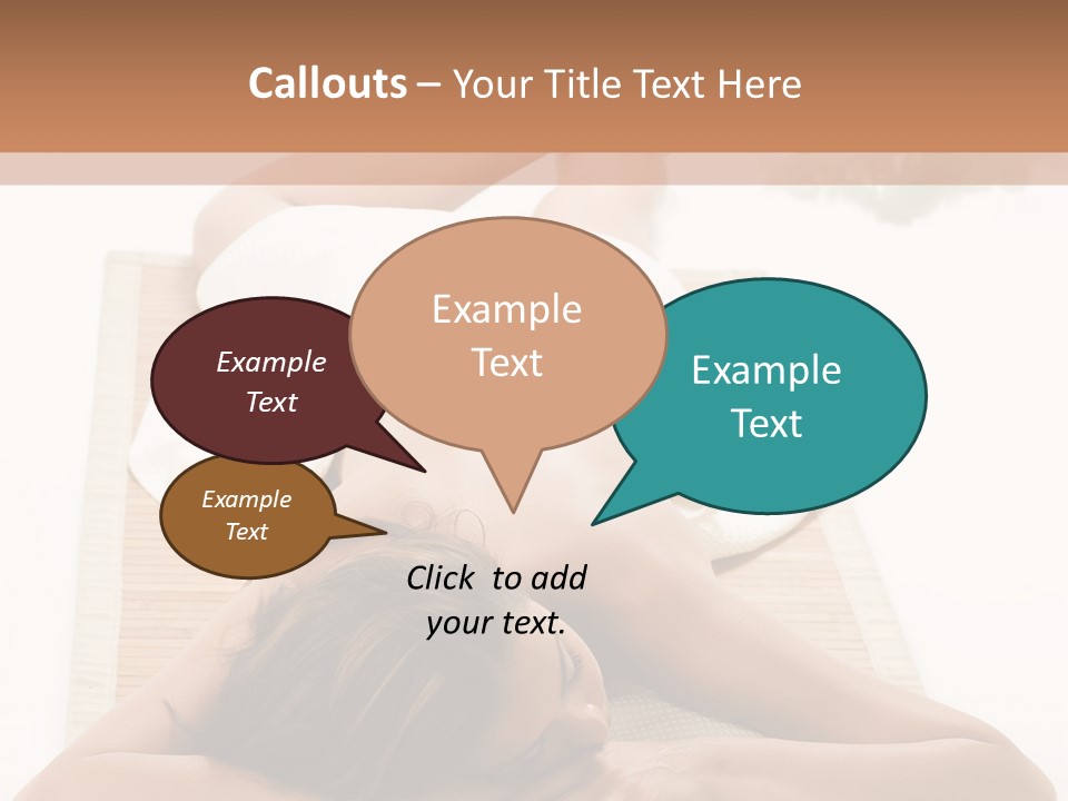 A Woman Laying On A Mat With A Towel On It PowerPoint Template