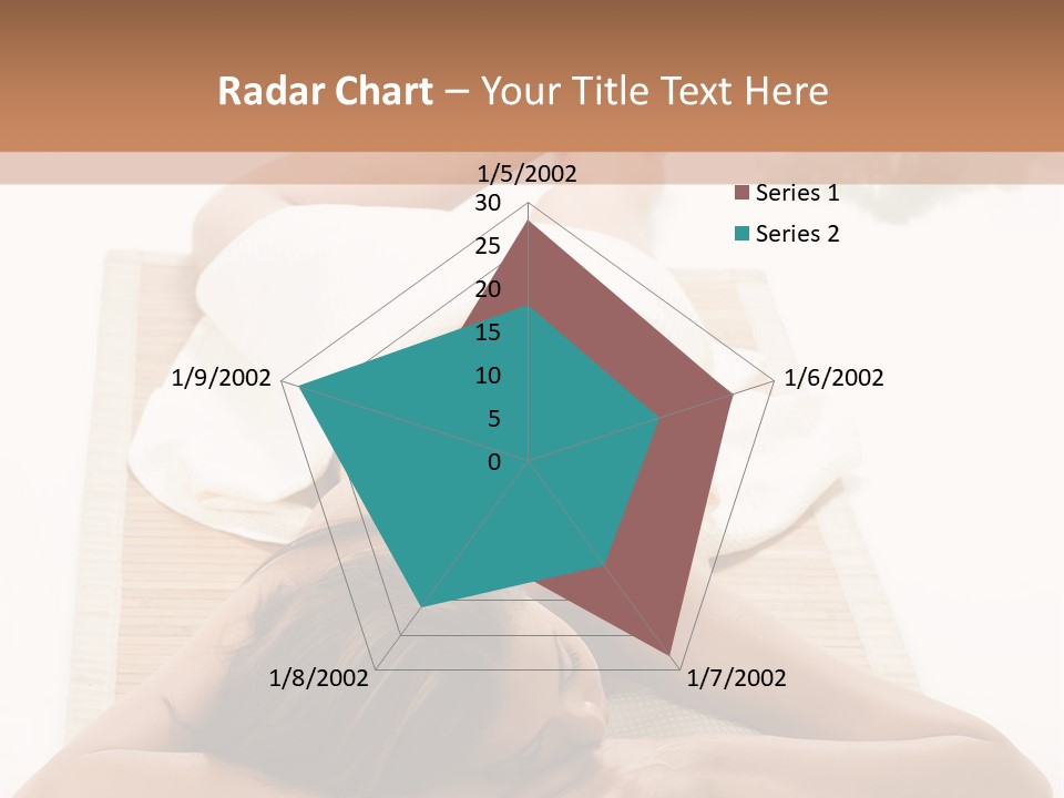 A Woman Laying On A Mat With A Towel On It PowerPoint Template