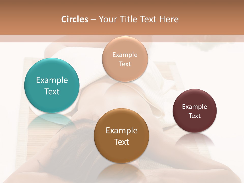 A Woman Laying On A Mat With A Towel On It PowerPoint Template