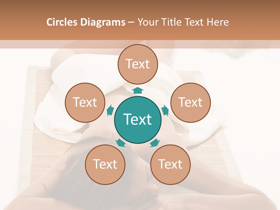 A Woman Laying On A Mat With A Towel On It PowerPoint Template