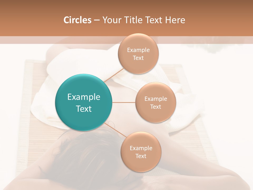 A Woman Laying On A Mat With A Towel On It PowerPoint Template