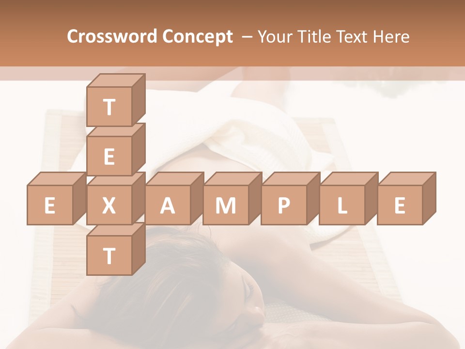 A Woman Laying On A Mat With A Towel On It PowerPoint Template