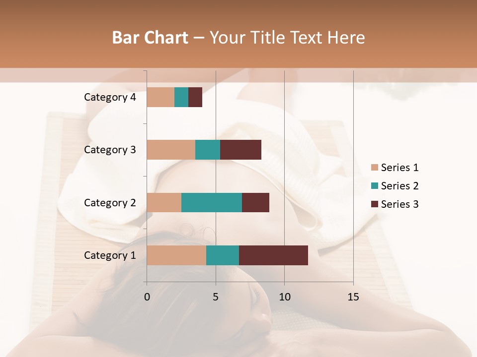 A Woman Laying On A Mat With A Towel On It PowerPoint Template