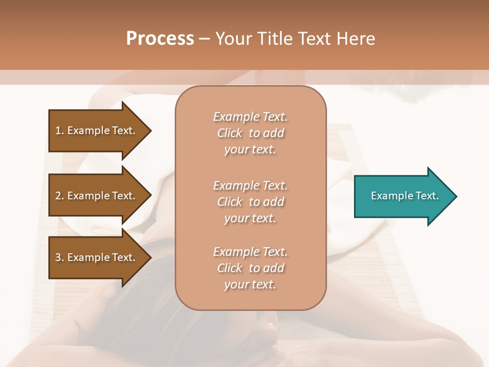A Woman Laying On A Mat With A Towel On It PowerPoint Template
