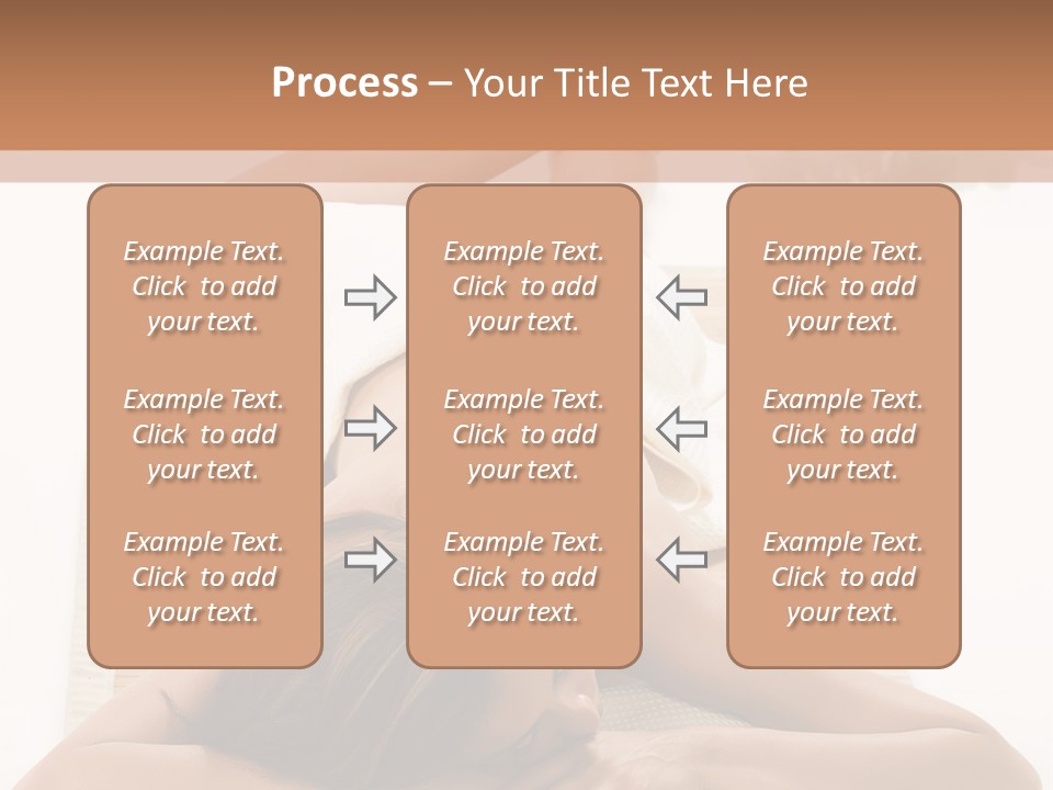 A Woman Laying On A Mat With A Towel On It PowerPoint Template
