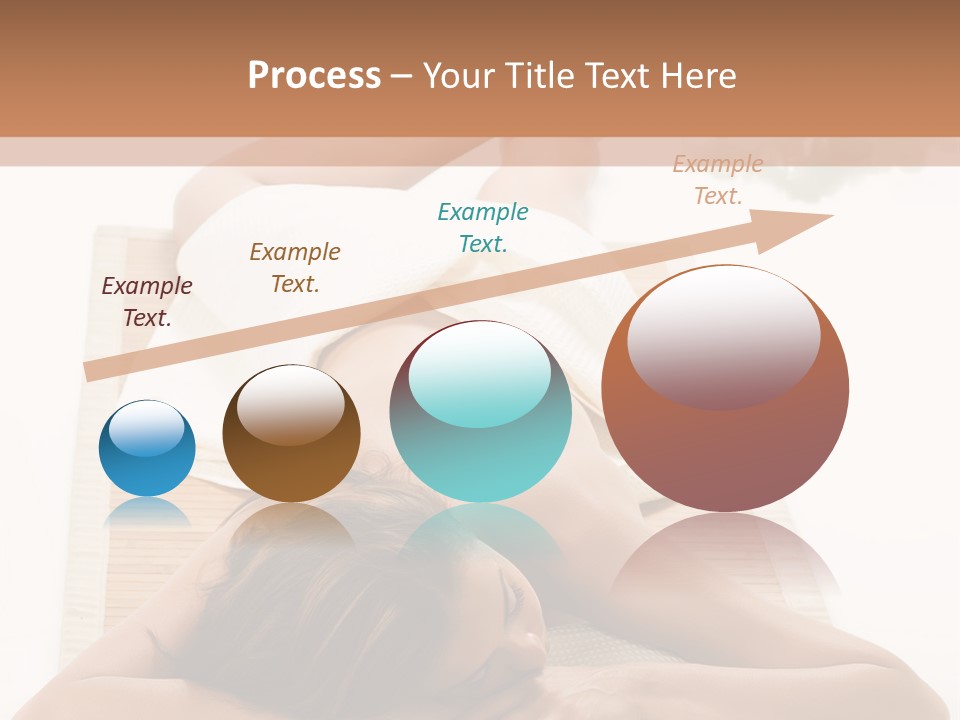 A Woman Laying On A Mat With A Towel On It PowerPoint Template