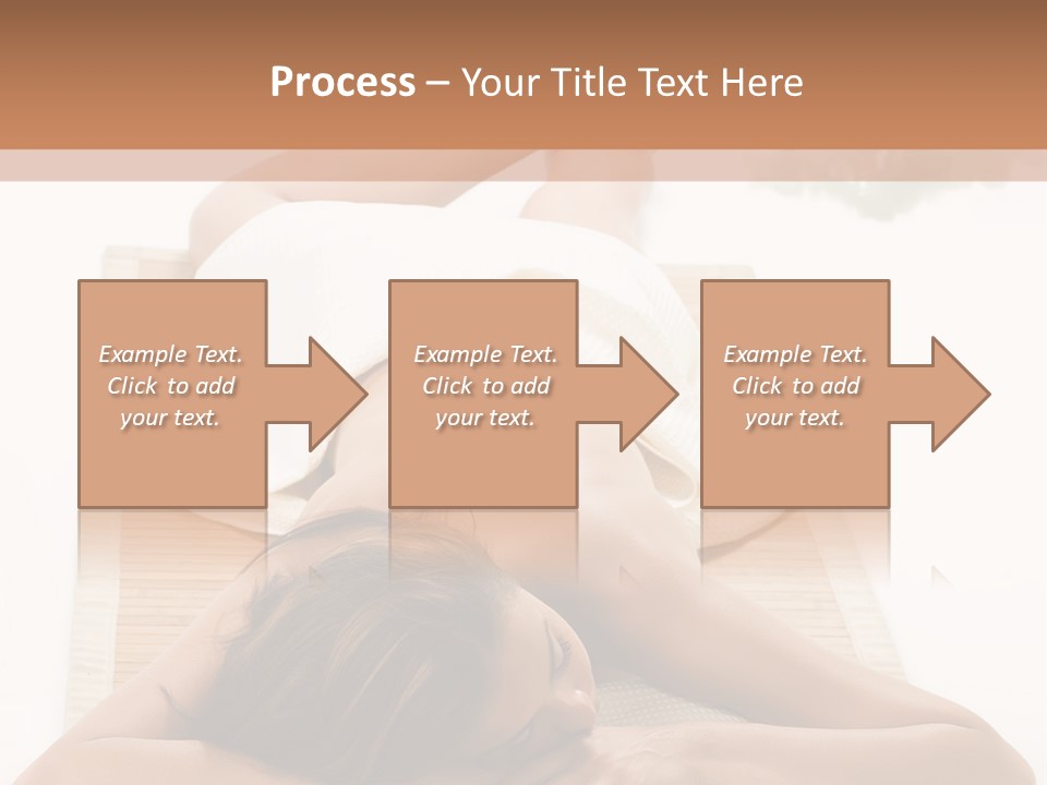 A Woman Laying On A Mat With A Towel On It PowerPoint Template