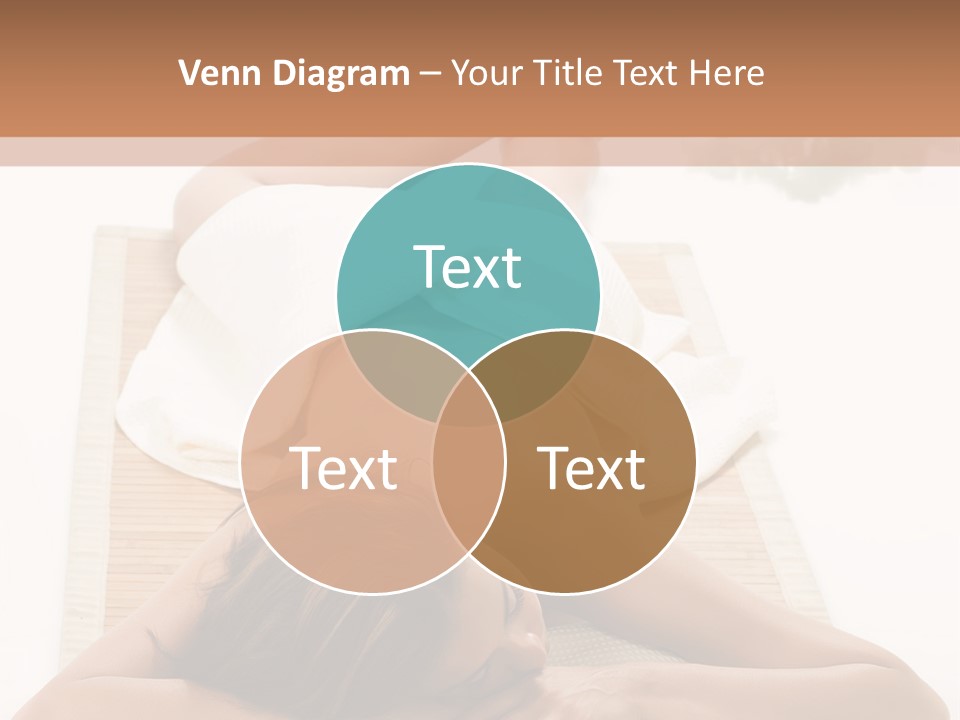 A Woman Laying On A Mat With A Towel On It PowerPoint Template